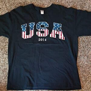 Black USA 2014 Graphic Tee